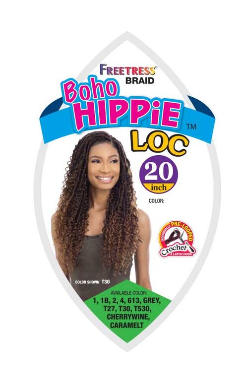 Freetress Crochet Braid Boho Hippie Loc 20 – Kuza Hair and Beauty Supply