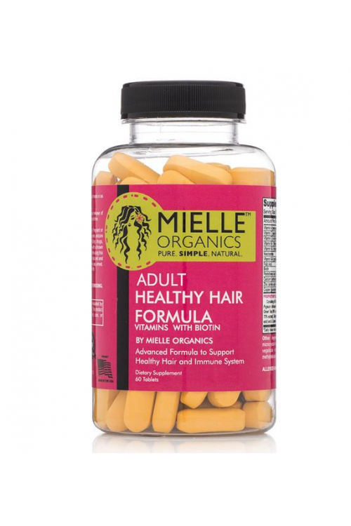 Zeep Contour metalen Mielle Organics Advanced Healthy Hair Vitamins 60 tabletten | Fix My Hair |  Voor 16.00u morgen in huis!
