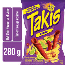 Takis Fuego Hot Chili Pepper & Lime Rolled Tortilla Chips, 9.9 oz